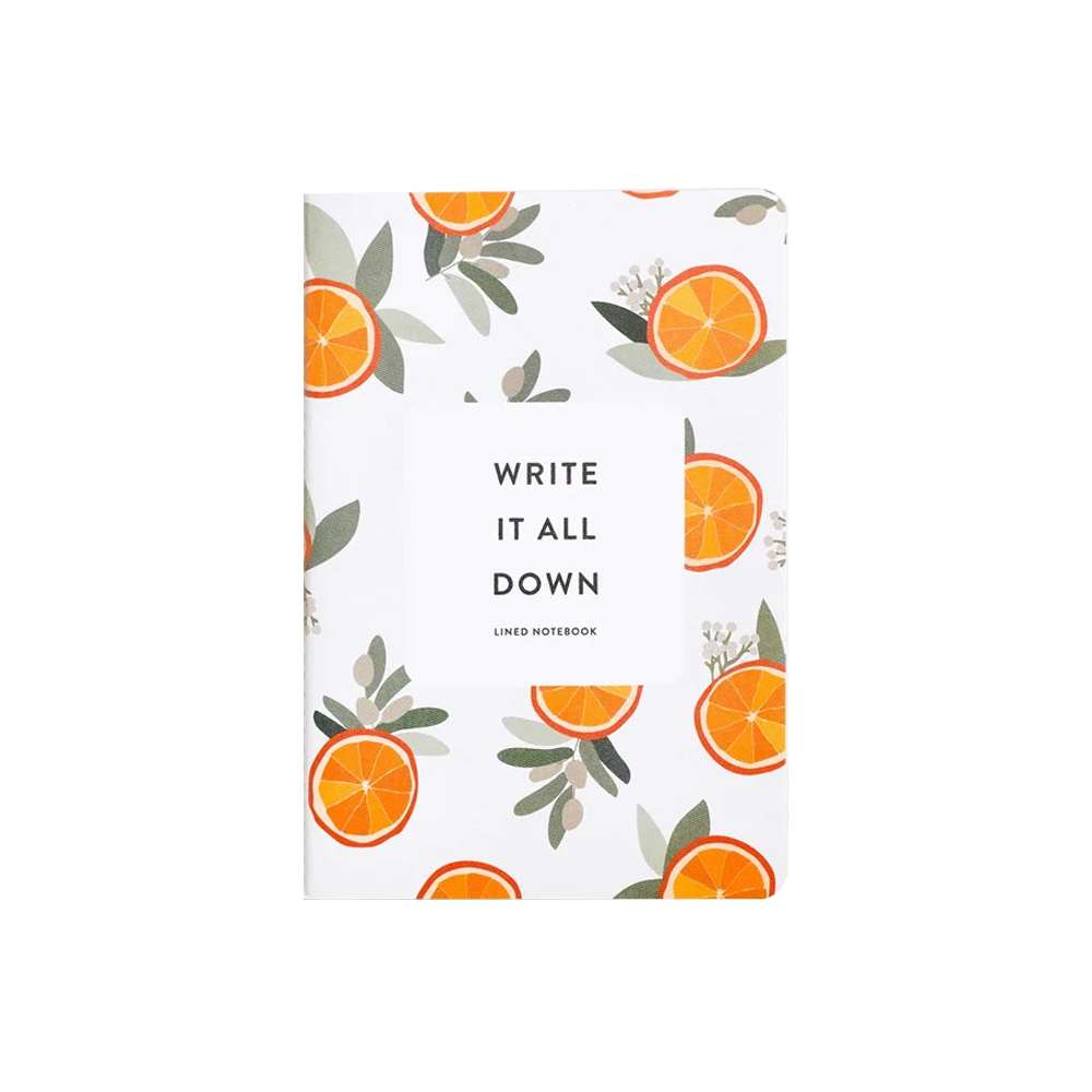 Father Rabbit  A5 Soft Cover Notebook Oranges