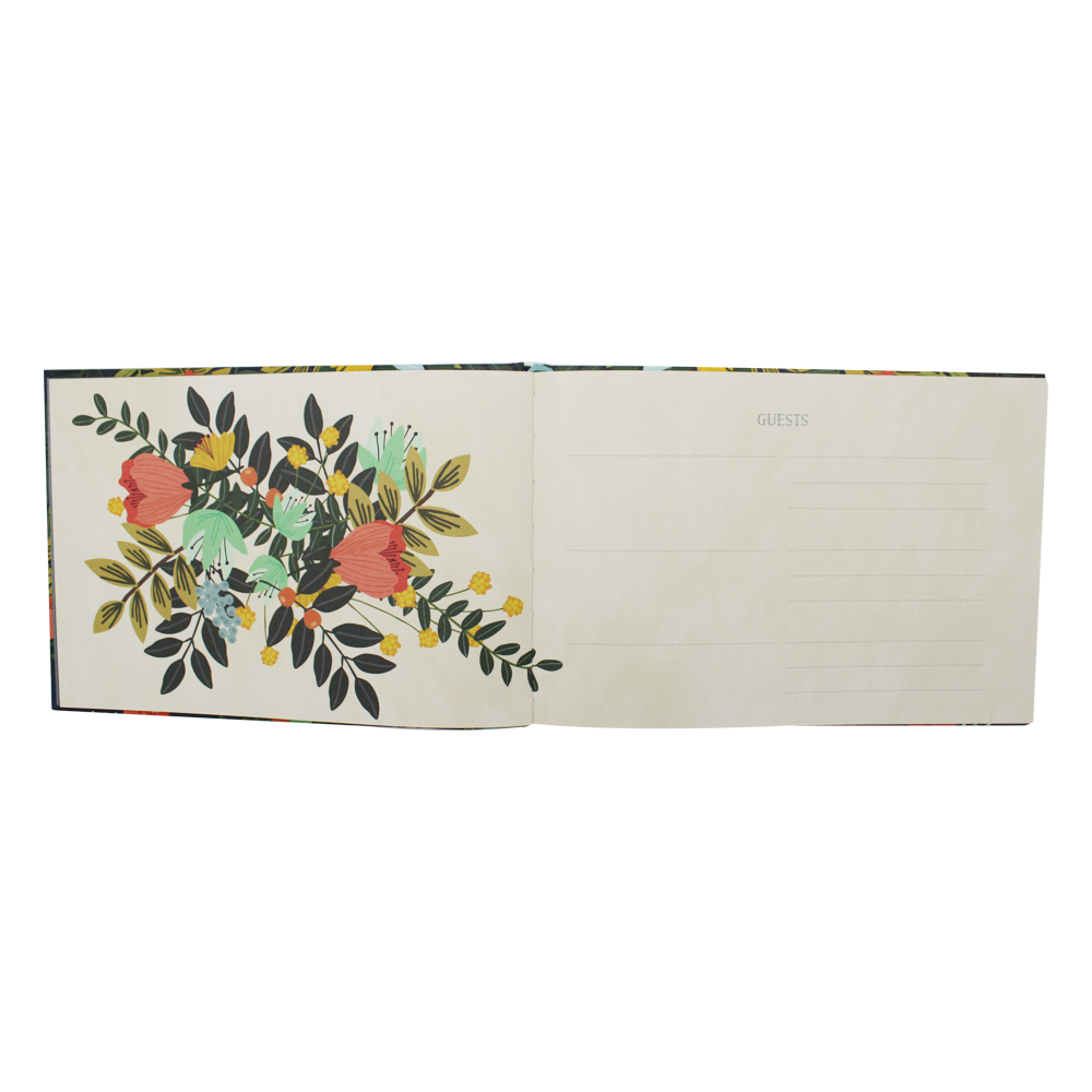 Guest Book Modern Floral Edition