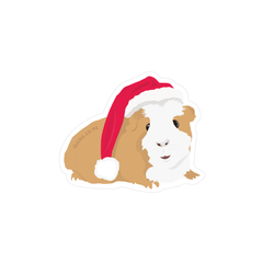 Iko Iko Fun Size Sticker Christmas Guinea Pig