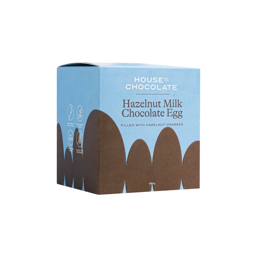 House of Chocolate Easter Hazelnut Milk Chocolate Egg
