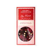 House of Chocolate Valentines Raspberry and Pearl Dark Chocolate Bar 96g