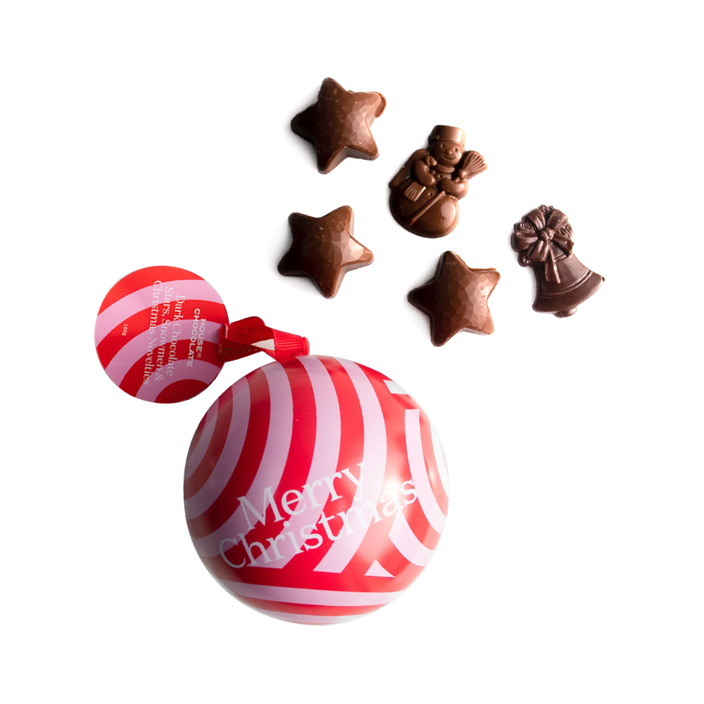 House of Chocolate Christmas Bauble Dark Chocolate