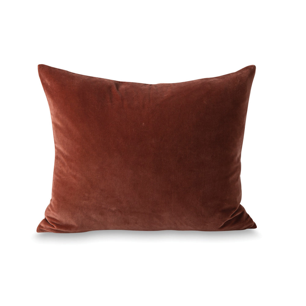 Citta Cotton Velvet Cushion Cover Russet