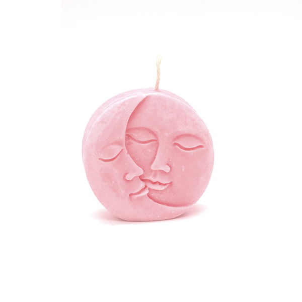 Haly Moon Candle Pink