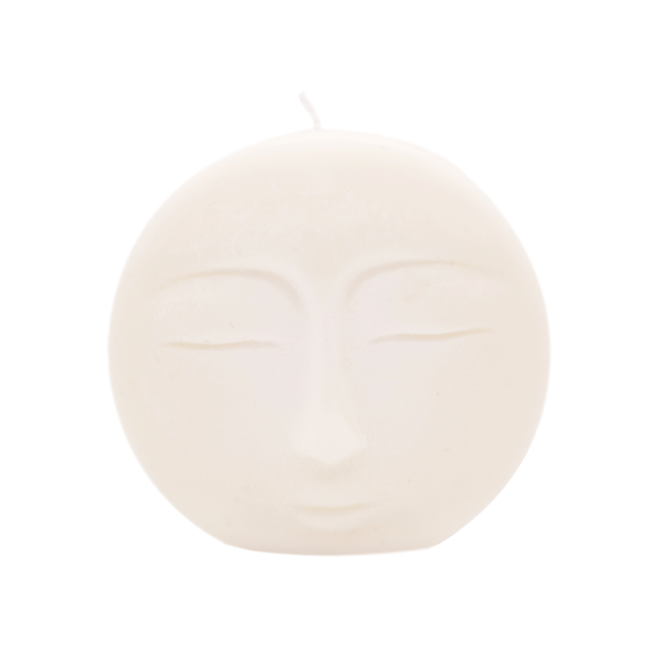 Haly Luna Face Candle White
