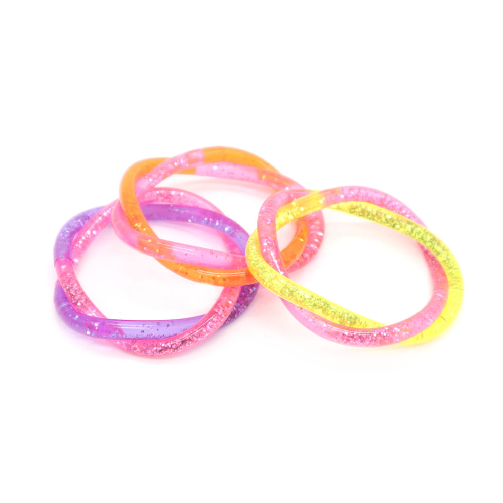 Double Rainbow Glitter Bracelet Assorted