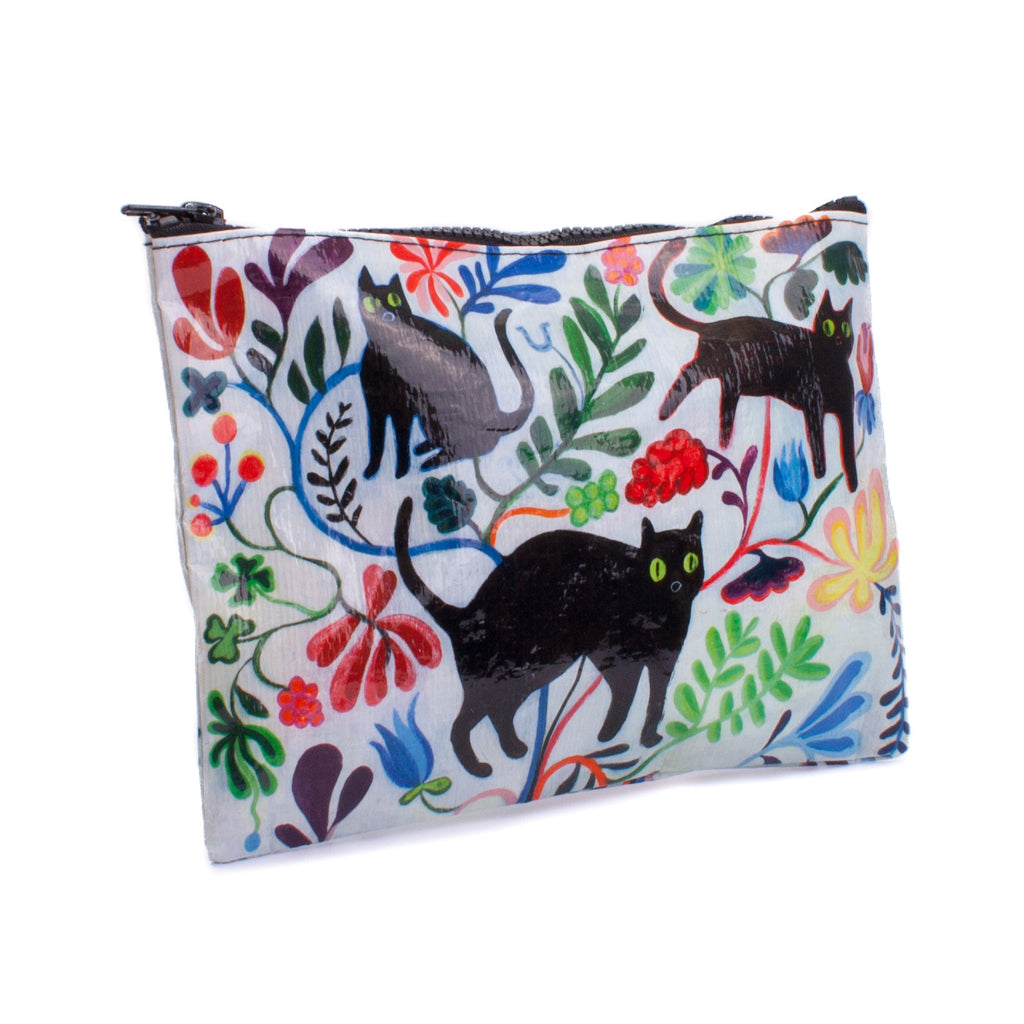 Blue Q Zipper Pouch Here Kitty