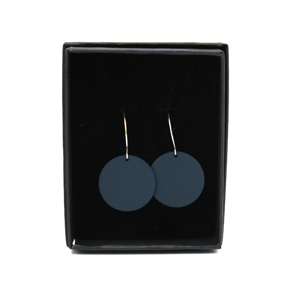 Penny Foggo Earrings Small Spot Navy