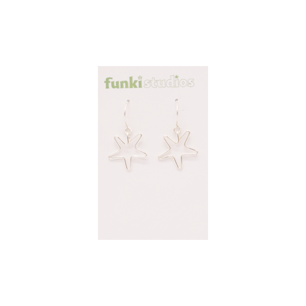 Funki Studios Earrings Single Whetū Dotplot Silver