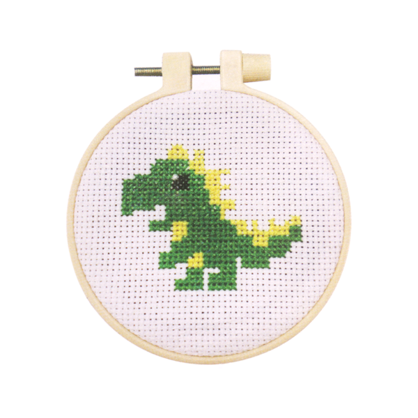 Mini Cross Stitch Kit Dinosaur