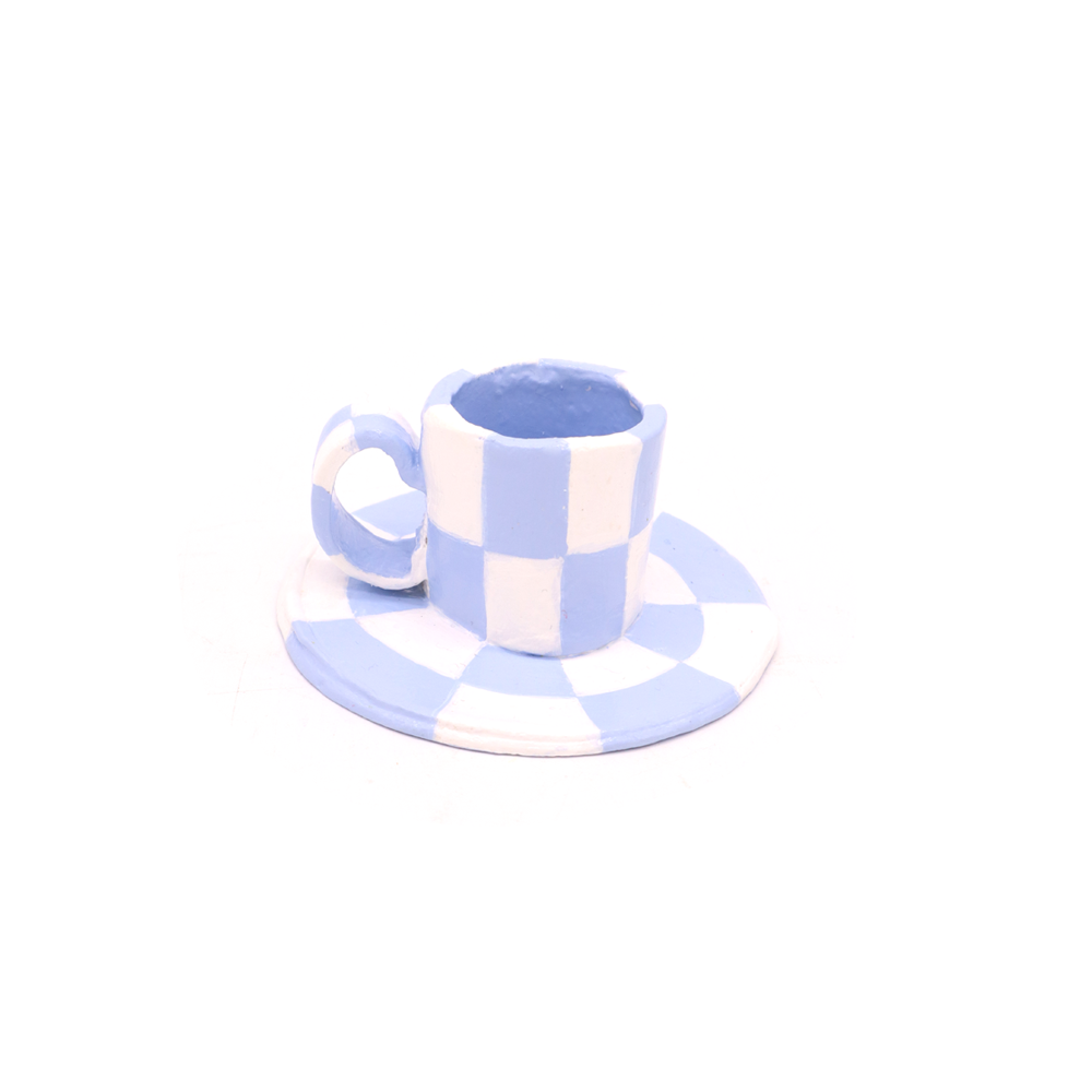 Andrea Nicholas Candle Holder Traditional Check