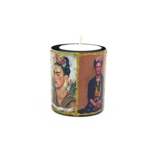 Mexican Candle in Tin Holder Frida
