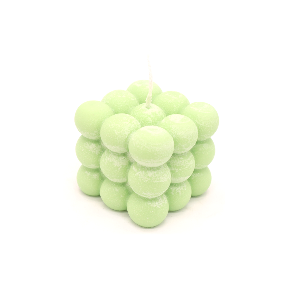 Haly Bubble Cube Candle Mint