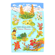 Native Flowers Tea Towel