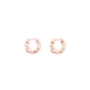 Penny Foggo Earrings Huggies Crushy Silver