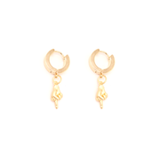 Penny Foggo Earrings Huggies Middle Finger Gold