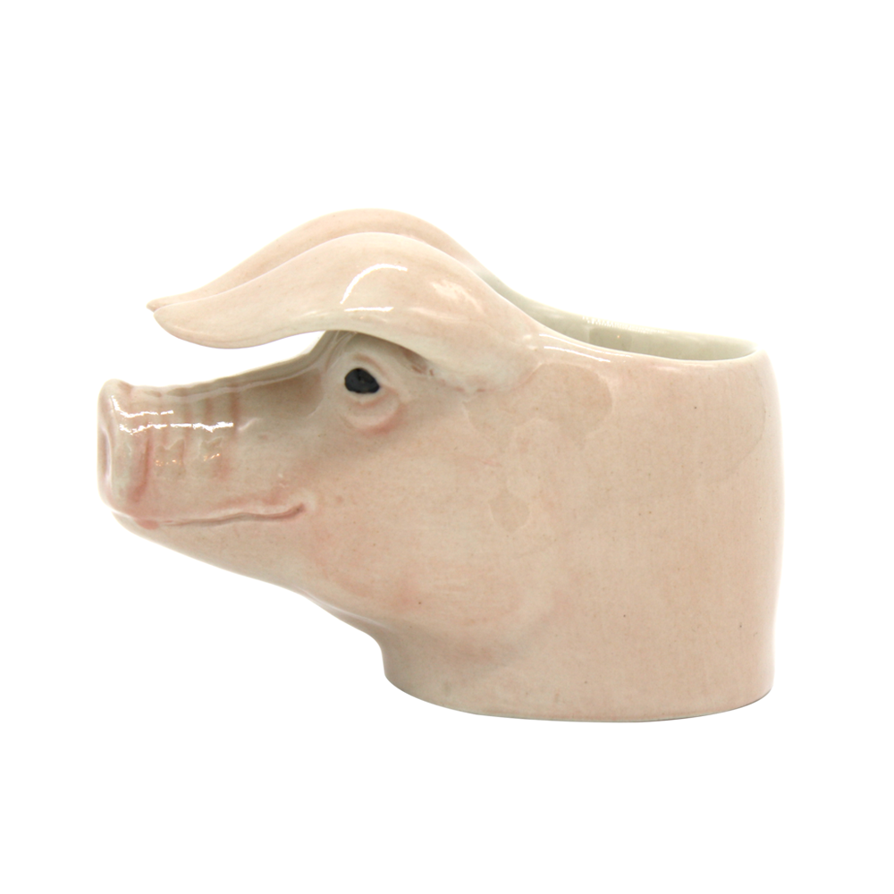 Quail British Lop Pig Face Egg Cup