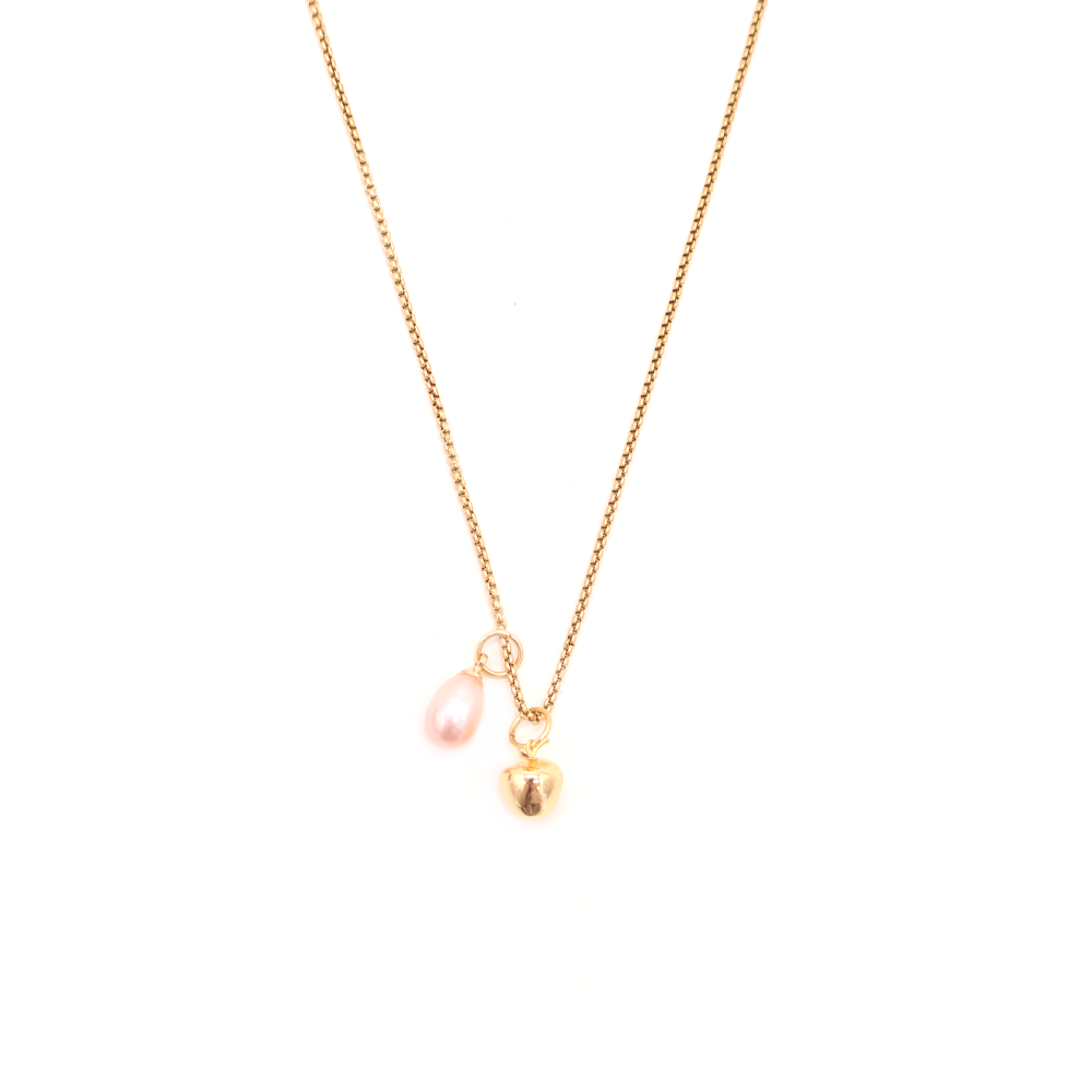 Penny Foggo Necklace Apple and Pearl Gold