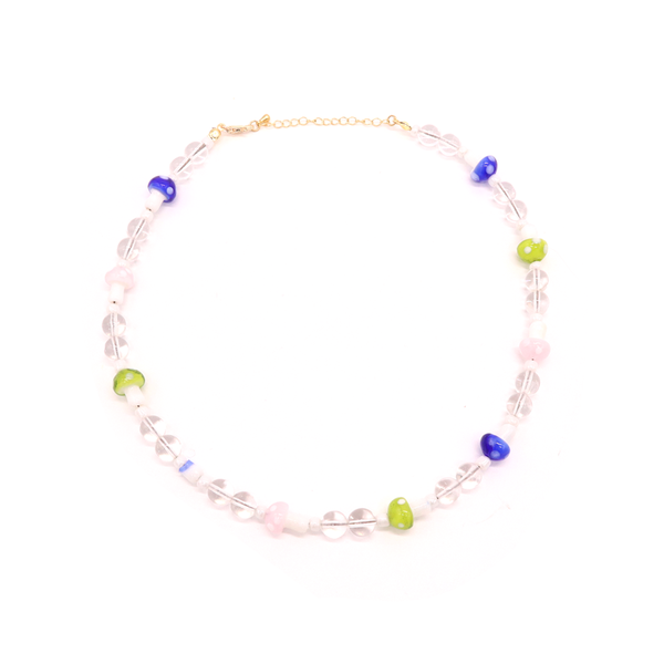 Crushes Necklace Glass Mushroom Multi