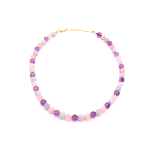 Crushes Gemstone Necklace Lavender Quartz
