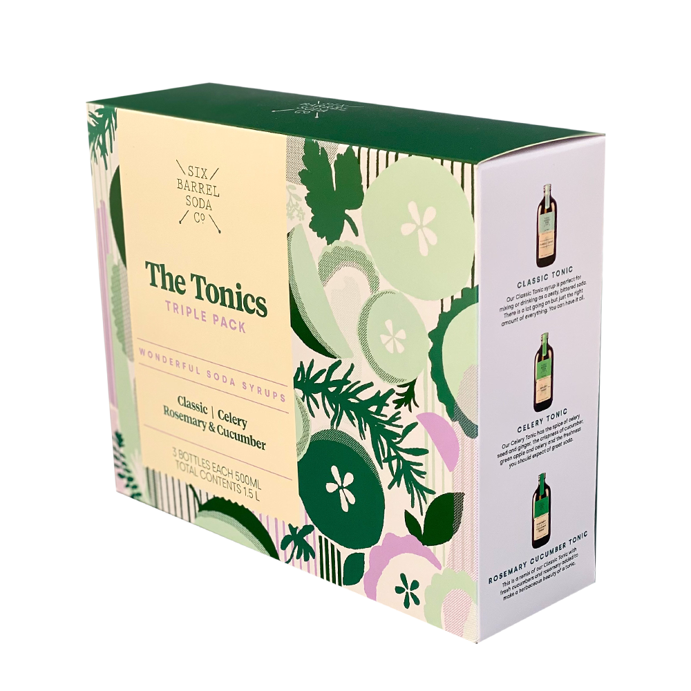 Six Barrel Soda Tonics Triple Pack