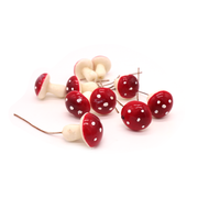 Toadstool Decorations Medium Bunch of 10