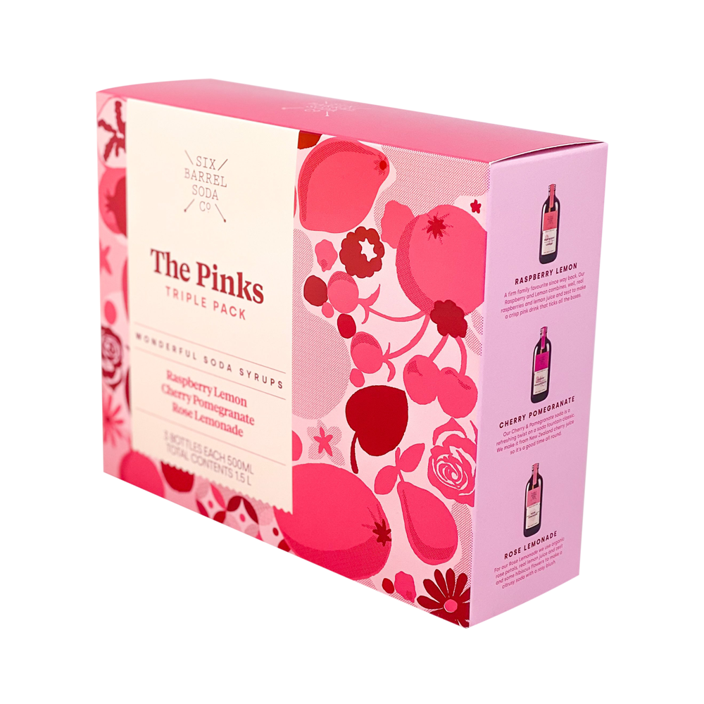 Six Barrel Soda Pinks Triple Pack