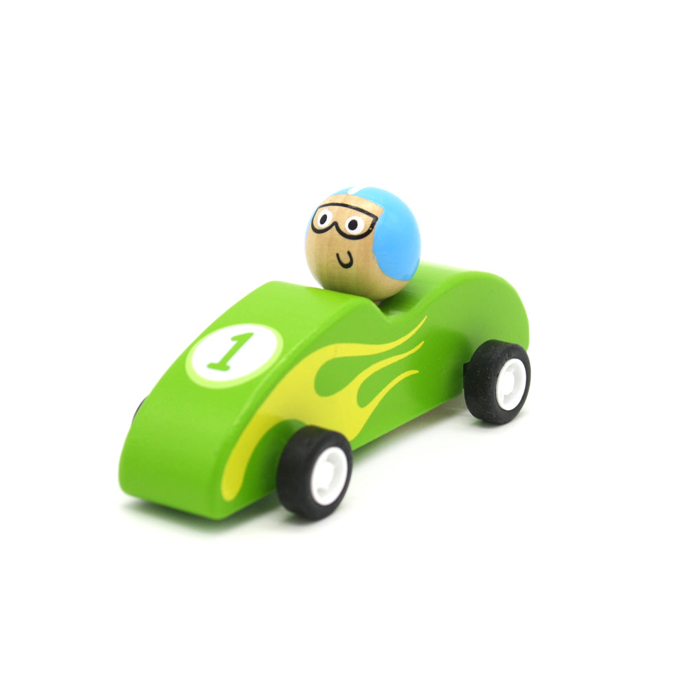 Wooden Pull Back Racer Assorted