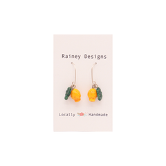Rainey Designs Glass Lemon Cluster Earrings