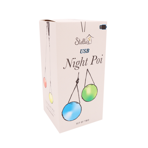Night Poi USB Rechargable Night Light Set of Two
