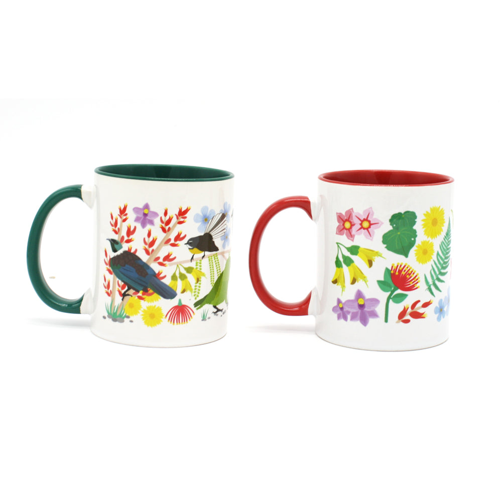 Iko Iko Kiwiana Mug Birds