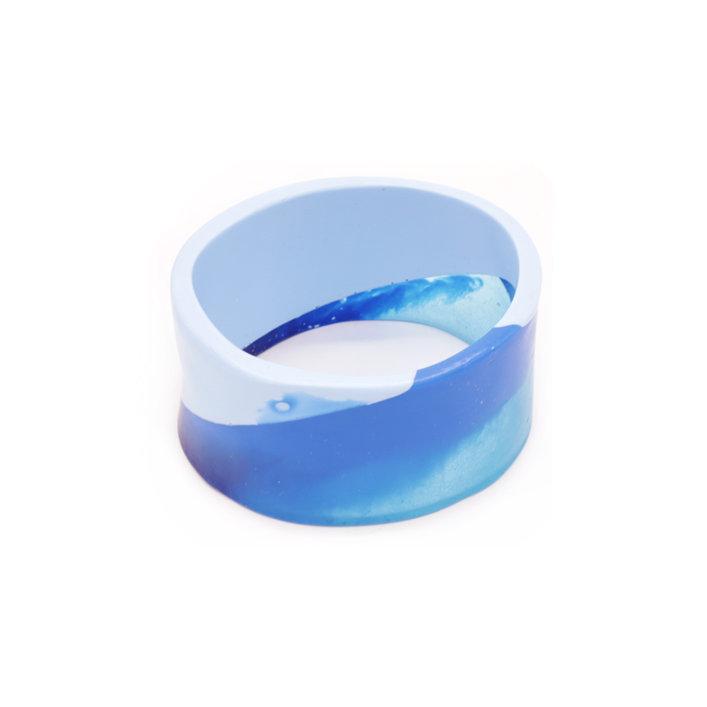 Penny Foggo Handmade Bracelet Oval Organic Blues