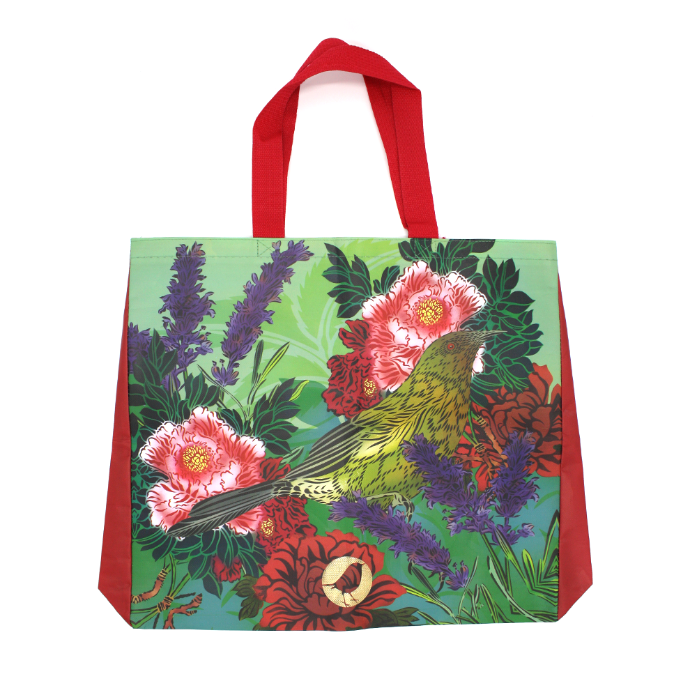 Flox Reusable Shopping Bag Korimiko Red Handle