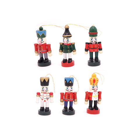 Little Wooden Nutcracker Christmas Decoration Assorted
