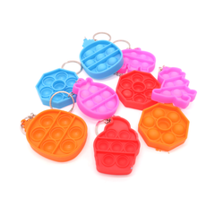 Popit Fidget Toy Keyring Assorted