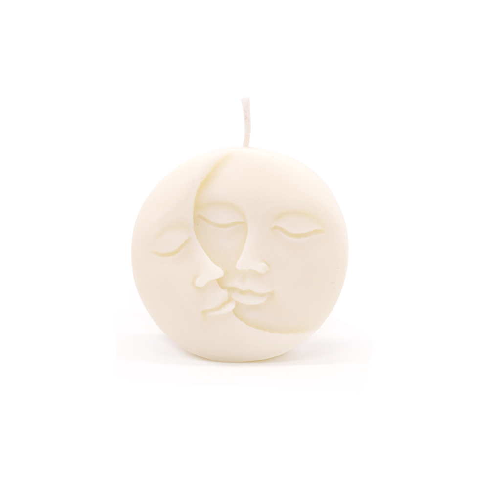 Haly Moon Candle White