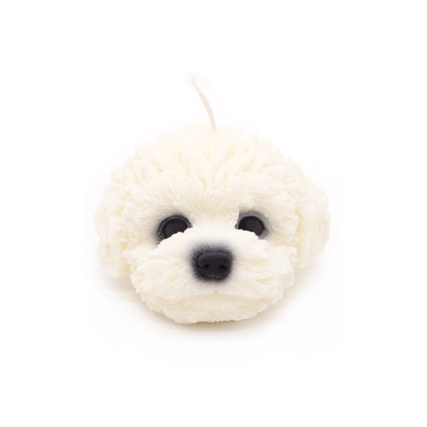 Haly Puppy Candle White