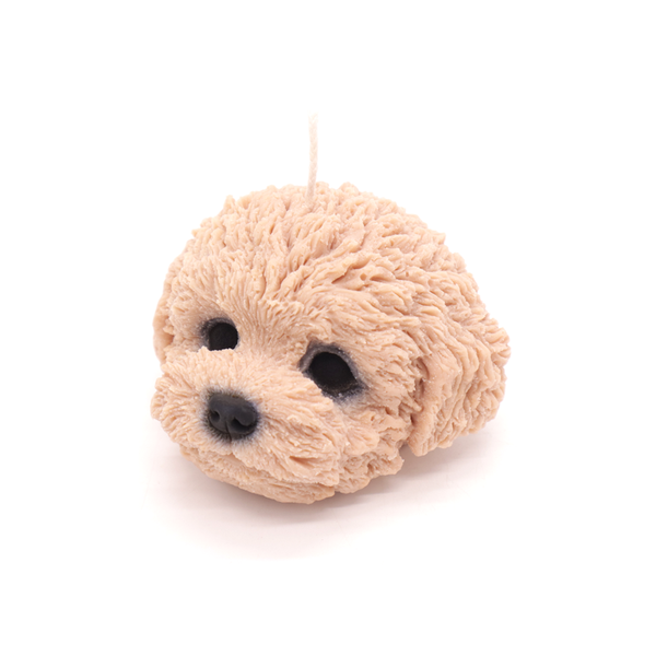 Haly Puppy Candle Brown