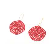 Penny Foggo Earrings Big Red Pod Gold