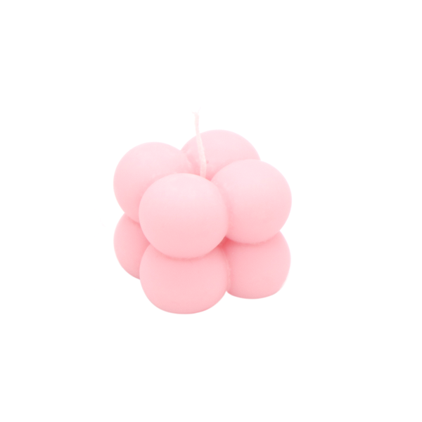 Haly Mini Bubble Candle Pink