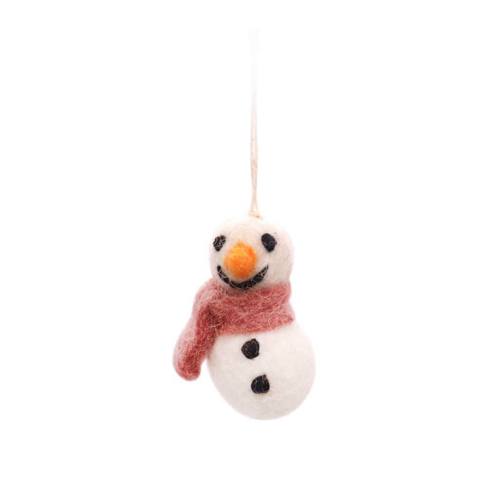 En Grey & Sif Fair Trade Felt Christmas Decoration Baby Snowman