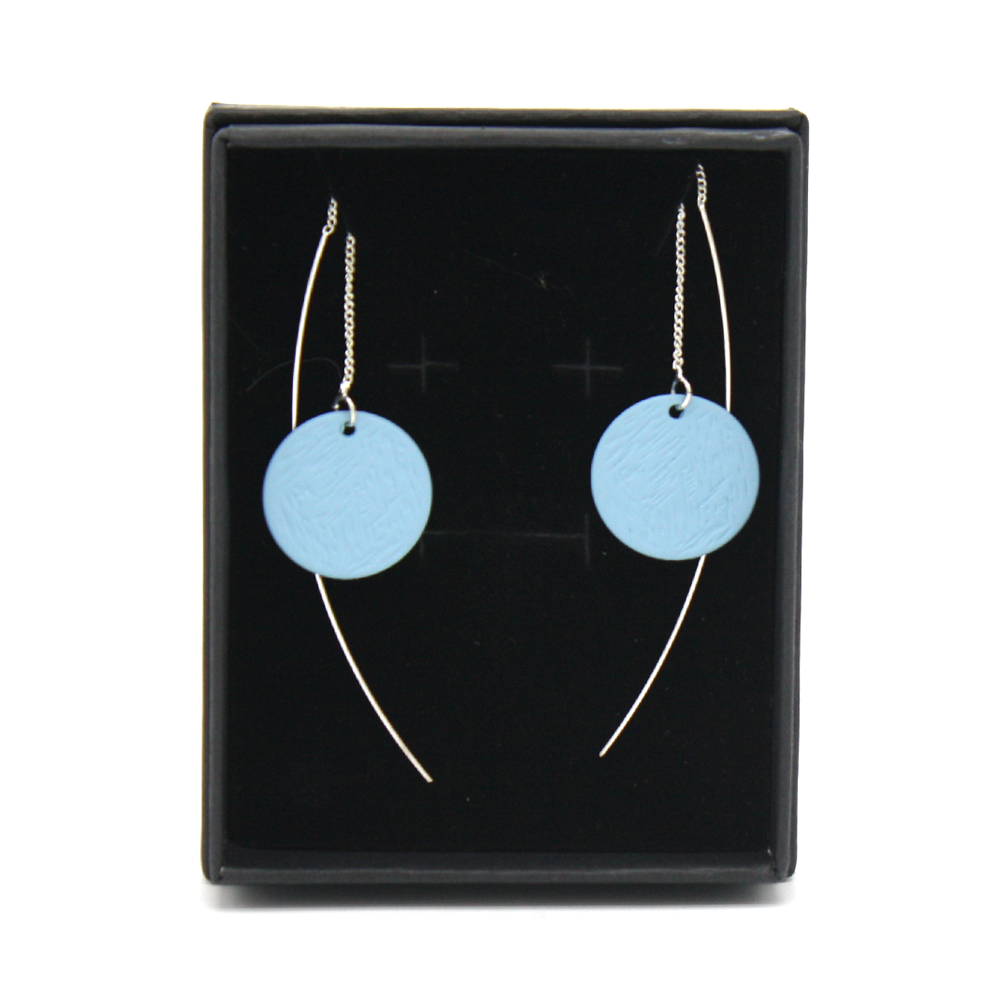 Penny Foggo Earrings Threads Spot Blue