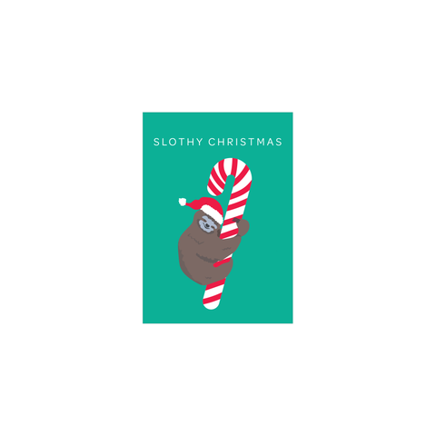 Iko Iko Mini Christmas Card Slothy