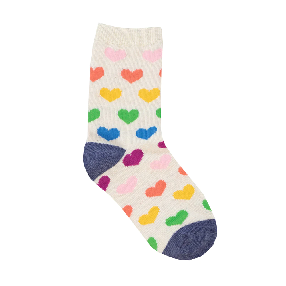 Socksmith Socks Kid's 2-4 years Lots of Love Ivory