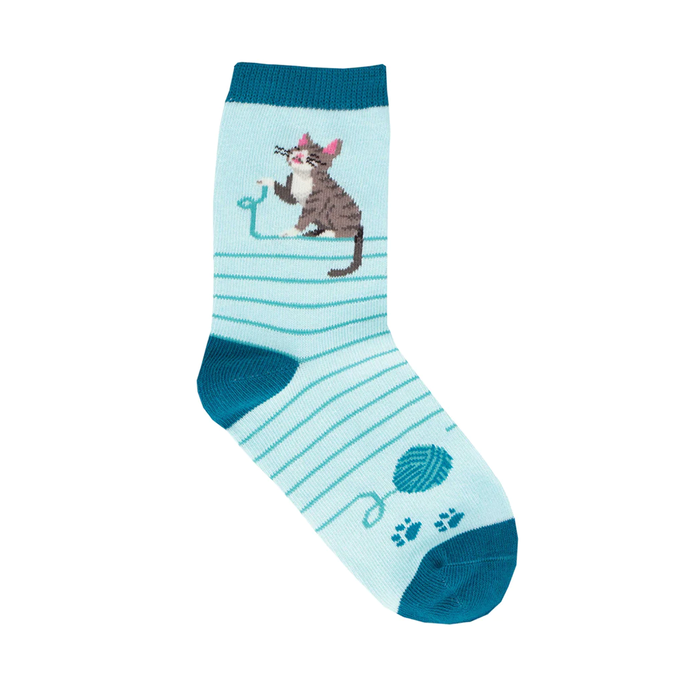 Socksmith Socks Kid's 4-7 years Too Cool for Spool Blue
