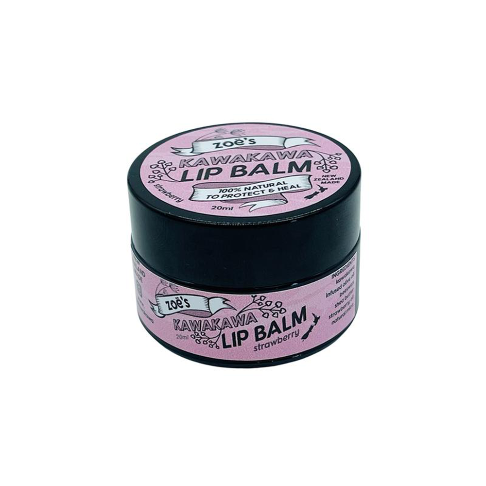 Zoes Kawakawa Lip Balm 20ml Strawberry