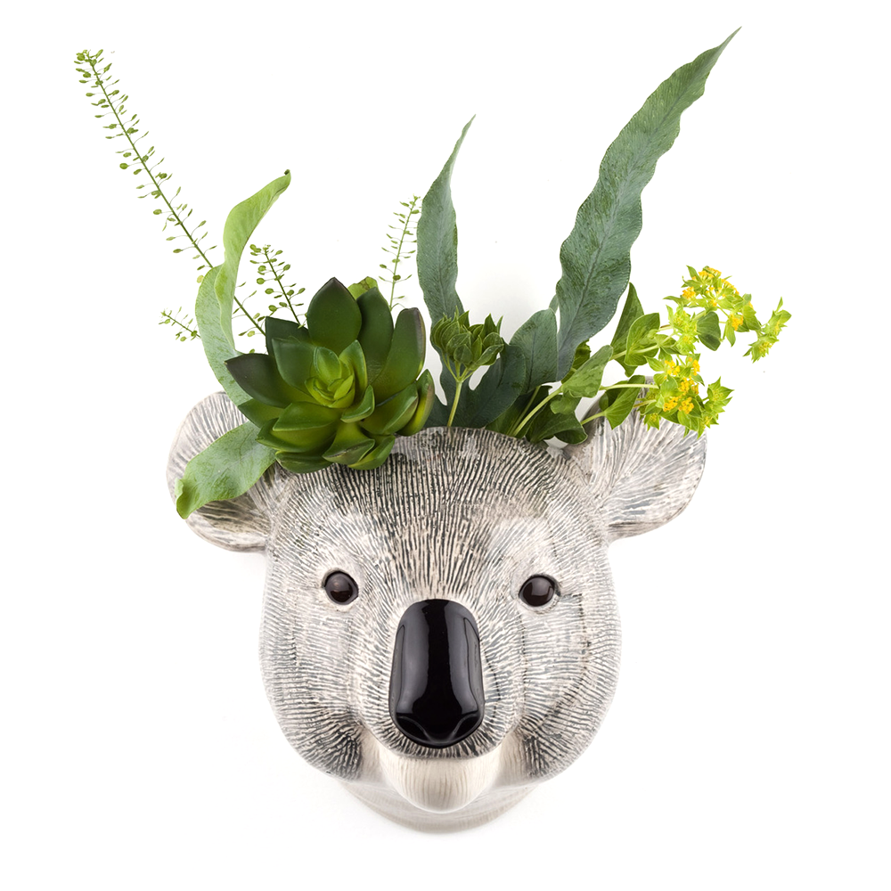 Quail Koala Wall Vase Small