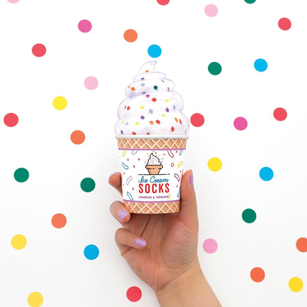 Luckies Ice Cream Socks Hundreds and Thousands