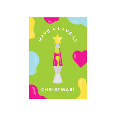 Iko Iko Pop Fun Christmas Card Lava