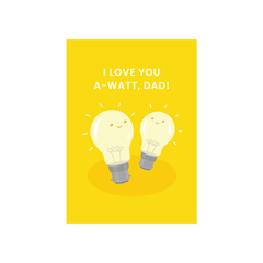 Iko Iko Cutie Pun Card Dad Bulb